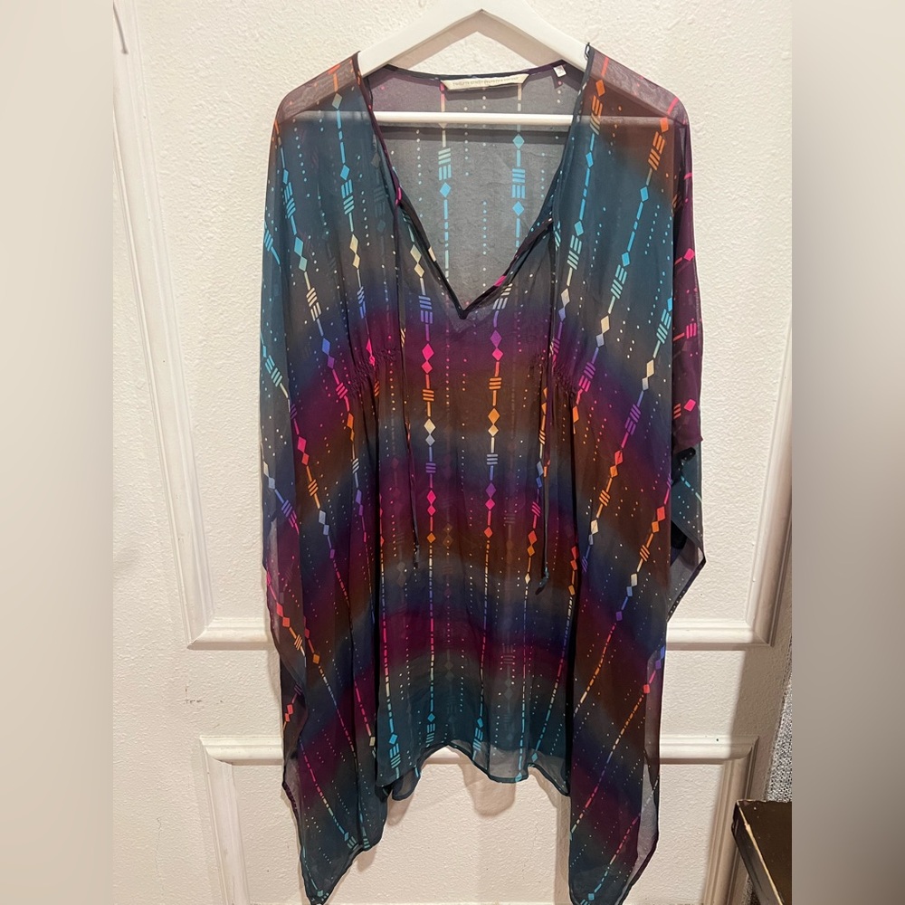 Twelfth Street by Cynthia Vincent Geometric Sheer Top